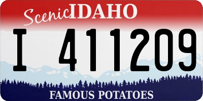 ID license plate I411209