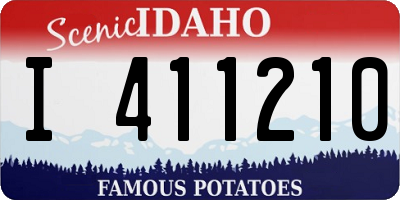 ID license plate I411210
