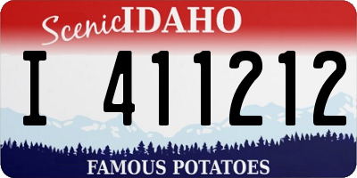 ID license plate I411212