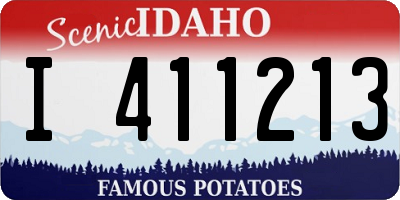 ID license plate I411213