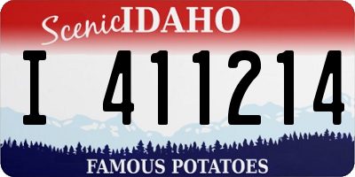 ID license plate I411214