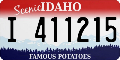 ID license plate I411215