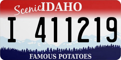 ID license plate I411219