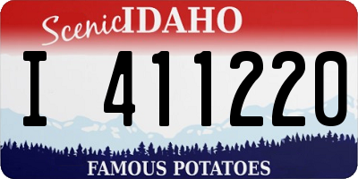 ID license plate I411220