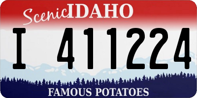 ID license plate I411224