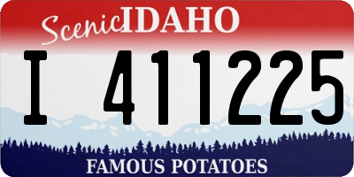 ID license plate I411225