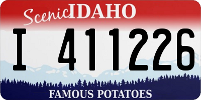 ID license plate I411226
