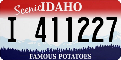 ID license plate I411227