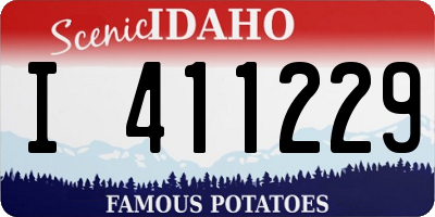ID license plate I411229