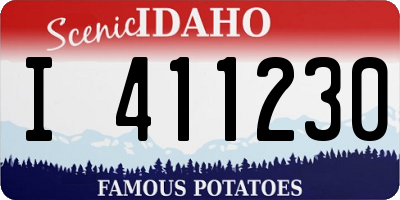 ID license plate I411230