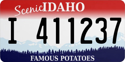 ID license plate I411237