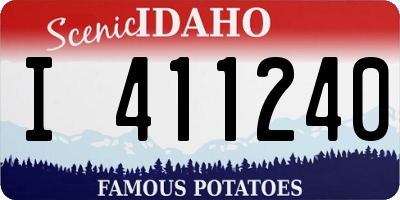 ID license plate I411240