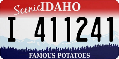 ID license plate I411241