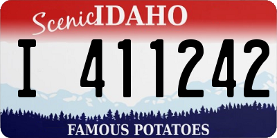 ID license plate I411242