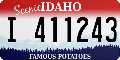 ID license plate I411243