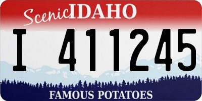 ID license plate I411245