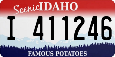 ID license plate I411246