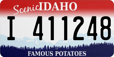 ID license plate I411248