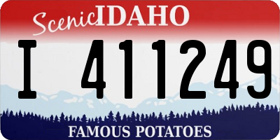 ID license plate I411249