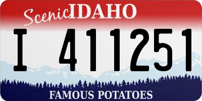ID license plate I411251