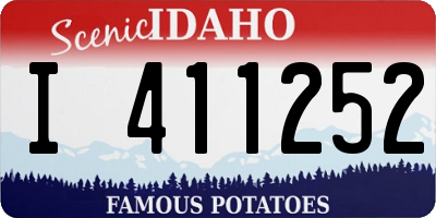 ID license plate I411252