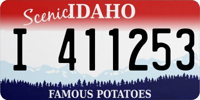 ID license plate I411253
