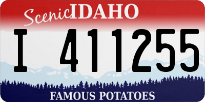 ID license plate I411255