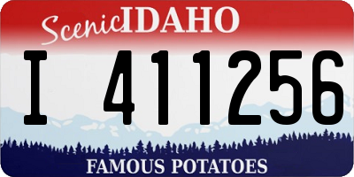 ID license plate I411256