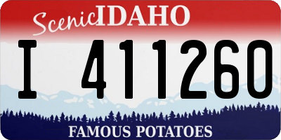 ID license plate I411260