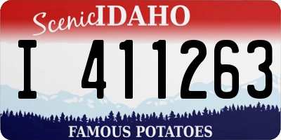 ID license plate I411263