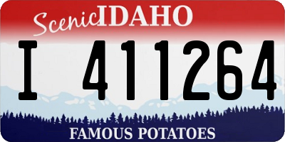 ID license plate I411264