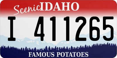 ID license plate I411265