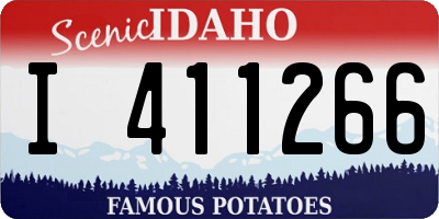 ID license plate I411266