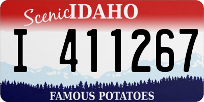 ID license plate I411267