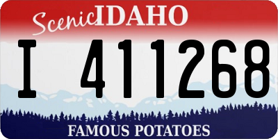 ID license plate I411268