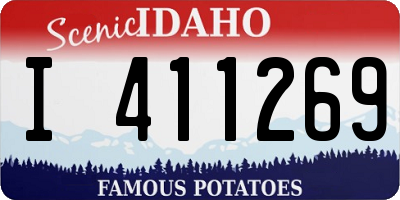 ID license plate I411269