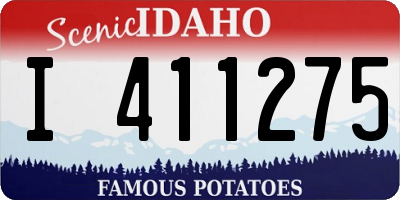 ID license plate I411275