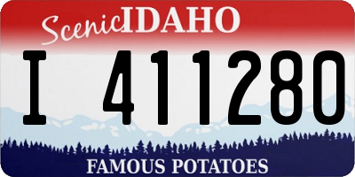 ID license plate I411280