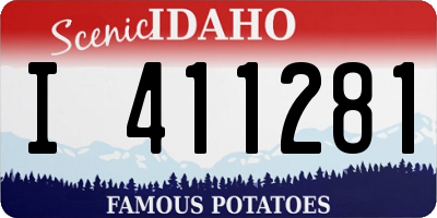 ID license plate I411281