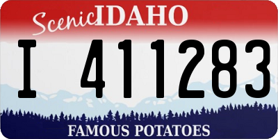 ID license plate I411283