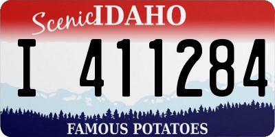 ID license plate I411284