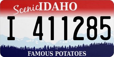 ID license plate I411285
