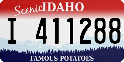 ID license plate I411288