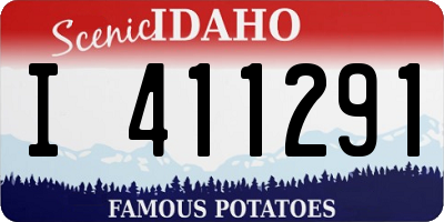 ID license plate I411291