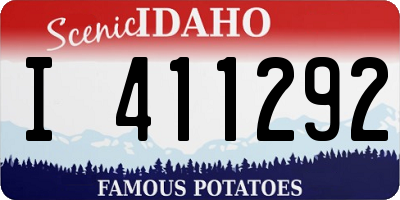 ID license plate I411292