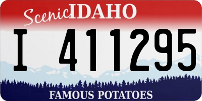 ID license plate I411295