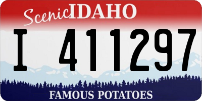 ID license plate I411297