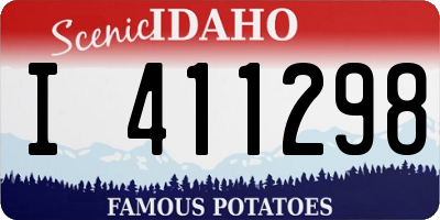 ID license plate I411298