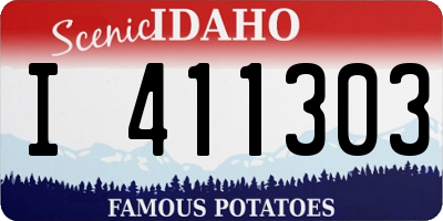ID license plate I411303