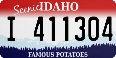 ID license plate I411304